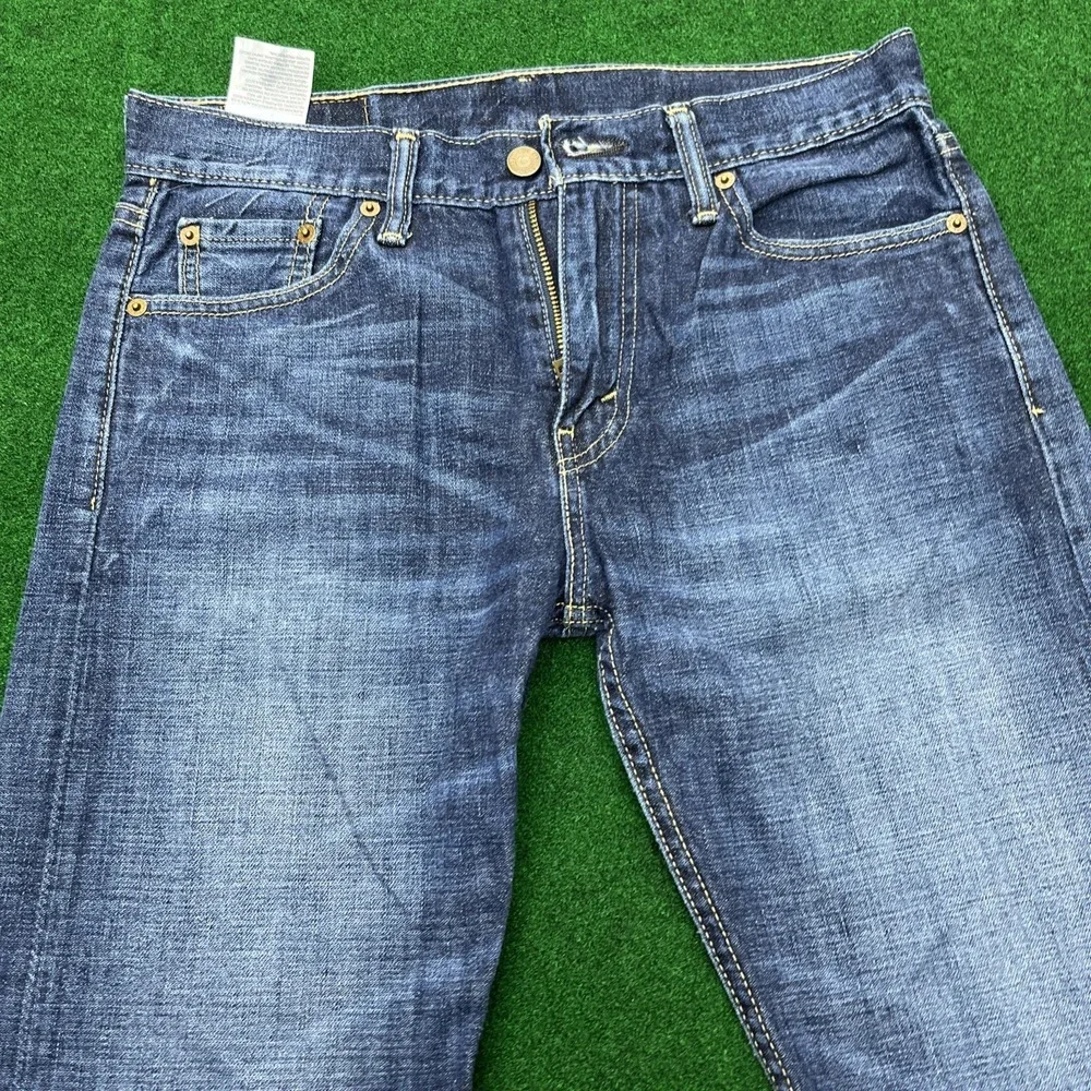 Levi's 513 Mens Slim Straight Blue Denim Jeans 29x32